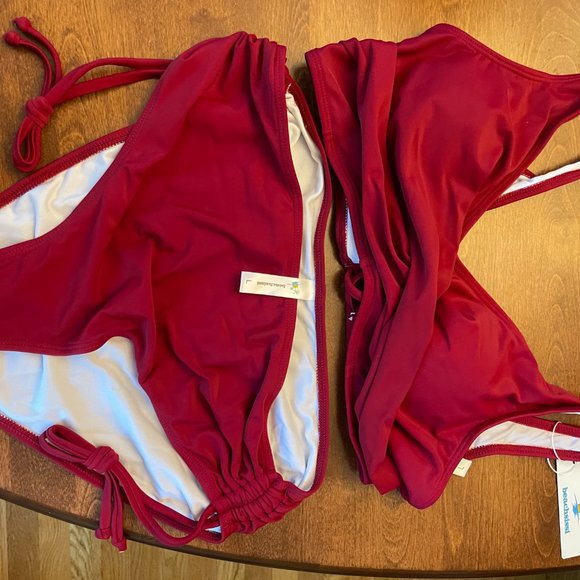 Beachsissi , wine color, size large, bikini - Picture 3 of 5